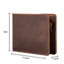Vintage Crazy Horse Leather Large Capacity Wallet C21-013