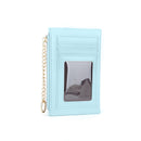New ins solid color short ladies card holder zipper coin pocket   B22-17