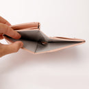 Womens Leather Wallet Small Compact RFID Blocking Credit Card Case Purse with Zipper Pocket L20-171