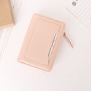 Womens Leather Wallet Small Compact RFID Blocking Credit Card Case Purse with Zipper Pocket L20-171