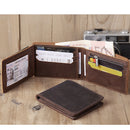 Vintage Crazy Horse Leather Large Capacity Wallet C21-013