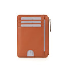 Thin Minimalist Front Pocket RFID Blocking Zipper Cardholder  L19-696