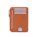 Thin Minimalist Front Pocket RFID Blocking Zipper Cardholder  L19-696