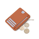 Thin Minimalist Front Pocket RFID Blocking Zipper Cardholder  L19-696