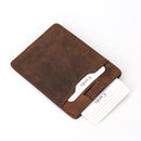 crazy horse pull tag card holder wallet men  2016112605