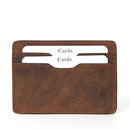 crazy horse pull tag card holder wallet men  2016112605