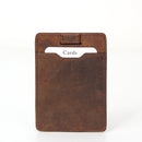 crazy horse pull tag card holder wallet men  2016112605