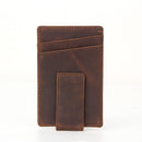 Leather wallet RFID minimalist slim money clip wallet   16120107