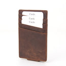 Leather wallet RFID minimalist slim money clip wallet   16120107