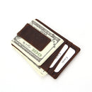 Leather wallet RFID minimalist slim money clip wallet   16120107