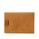 Men Bifold Wallet with Money Clip - Leather Minimalist Front Pocket RFID Blocking