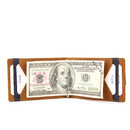 Men Bifold Wallet with Money Clip - Leather Minimalist Front Pocket RFID Blocking