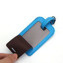 PU Leahter Luggage Tags Privacy Protection Travel Bag Labels Suitcase Tags-Black  HB510719
