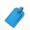 PU Leahter Luggage Tags Privacy Protection Travel Bag Labels Suitcase Tags-Black  HB510719