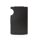 Minimalist Men's Wallet, Slim Carbon Fiber Credit Card Holder RFID Blocking Metal